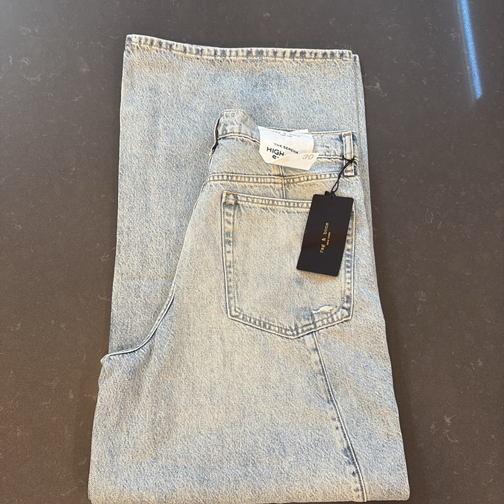 NWT Rag & Bone Sofie Splice High-Rise Jeans - Picture 7 of 10